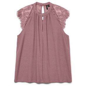 VERO MODA VMMILLA LACE TOP ROSE