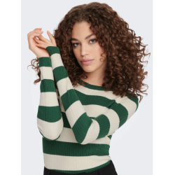 JACQUELINE de YONG JDYPLUM PULLOVER GREEN/EGGNOG