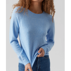 VERO MODA VMDOFFY O-NECK BLOUSE BOY BLUE