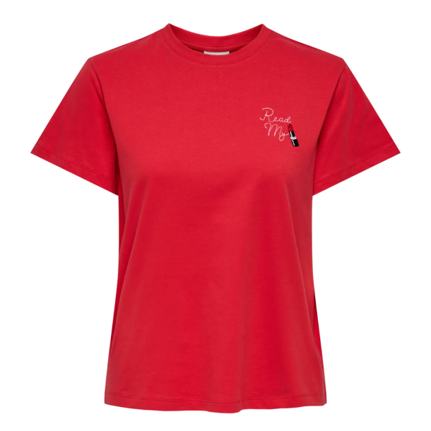 JACQUELINE de YONG JDYDAISY PRINT TEE RED 