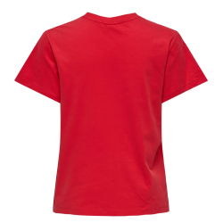 JACQUELINE de YONG JDYDAISY PRINT TEE RED 