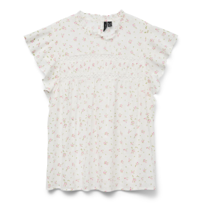 VERO MODA VMTRINE LACE TOP WHITE/PINK