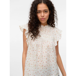 VERO MODA VMTRINE LACE TOP WHITE/PINK