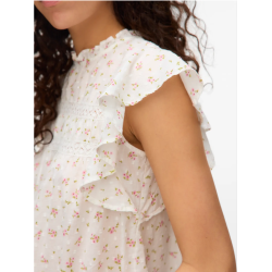 VERO MODA VMTRINE LACE TOP WHITE/PINK