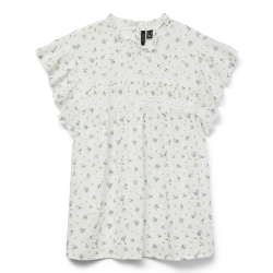 VERO MODA VMTRINE LACE TOP WHITE/BLUE