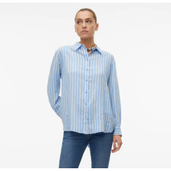 VERO MODA VMLINN SHIRT BLUE/WHITE 