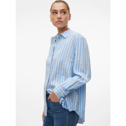 VERO MODA VMLINN SHIRT BLUE/WHITE 