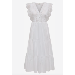 JACQUELINE de YONG JDYSARA LACE DRESS WHITE