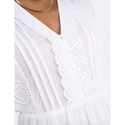JACQUELINE de YONG JDYSARA LACE DRESS WHITE