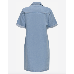 JACQUELINE de YONG JDYESMEE BUTTON DRESS L.BLUE