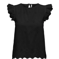 ONLY ONLLOU OPEN BACK TOP BLACK