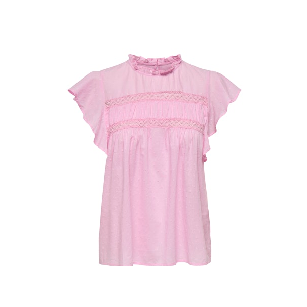 ONLY ONLKATTI DOBBY TOP PINK