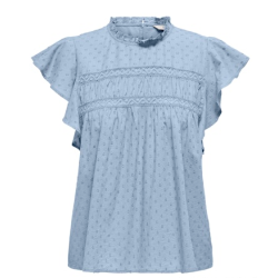 ONLY ONLKATTI DOBBY TOP BLUE