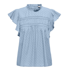 ONLY ONLKATTI DOBBY TOP BLUE