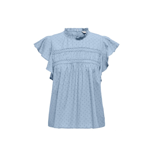 ONLY ONLKATTI DOBBY TOP BLUE