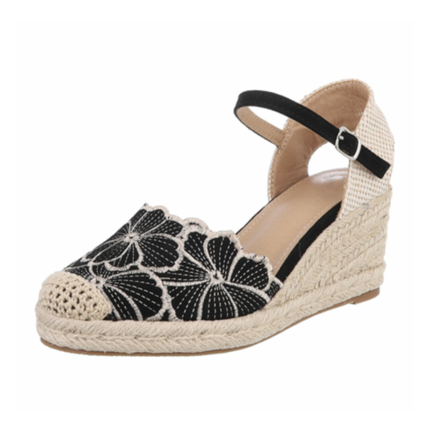FLORA WEDGE BLACK