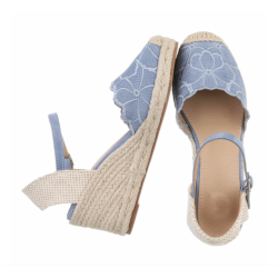 FLORA WEDGE BLUE