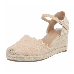 FLORA WEDGE BEIGE
