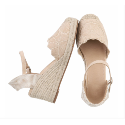 FLORA WEDGE BEIGE