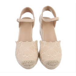 FLORA WEDGE BEIGE