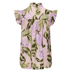 JACQUELINE de YONG JDYBILLY FRILL TOP SALSA ROSA