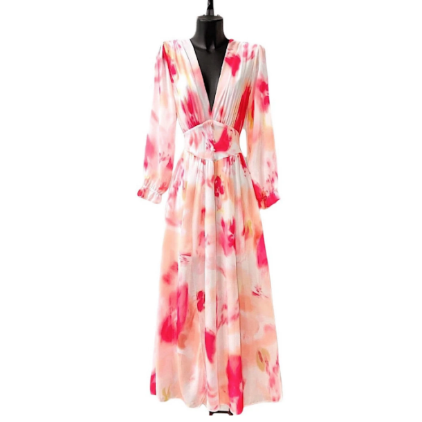SOFIE DRESS HVID-PINK