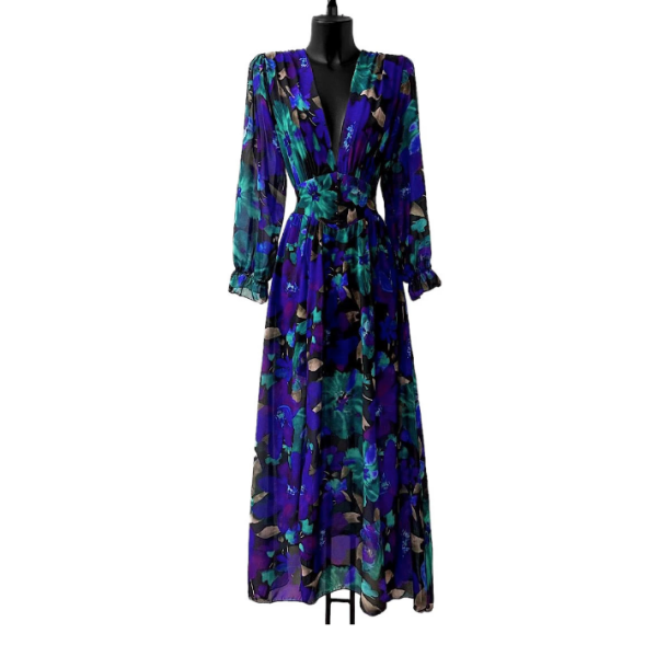 SOFIE DRESS BLUE FLOWER