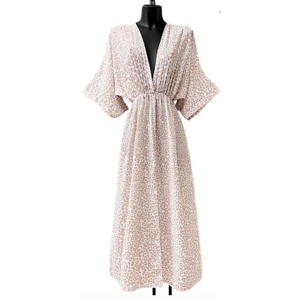 MARIA DRESS, BATSLEEVE CREME