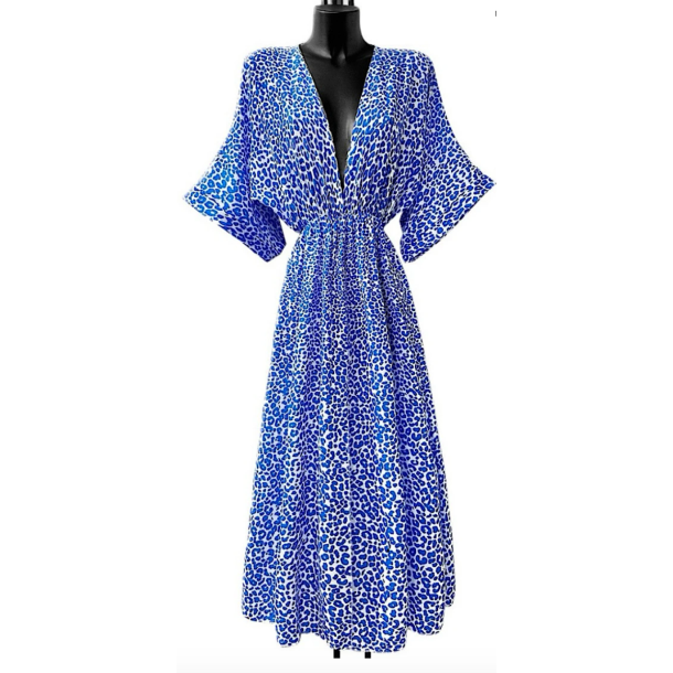 MARIA DRESS, BATSLEEVE BLUE