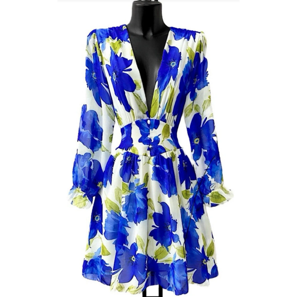 SOFIE MINI DRESS, BLUE FLOWER