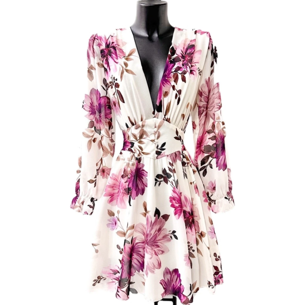 SOFIE MINI DRESS, CREME ROSE