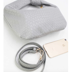SINA KNOT BAG LIGHT GREY