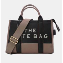 TOTE BAG - TWO TONE NOUGAT/BLACK