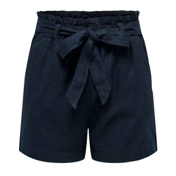JACQUELINE de YONG JDYSAY LINEN SHORTS NAVY