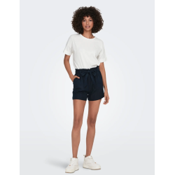 JACQUELINE de YONG JDYSAY LINEN SHORTS NAVY 