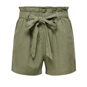 JACQUELINE de YONG JDYSAY LINEN SHORTS ARMY