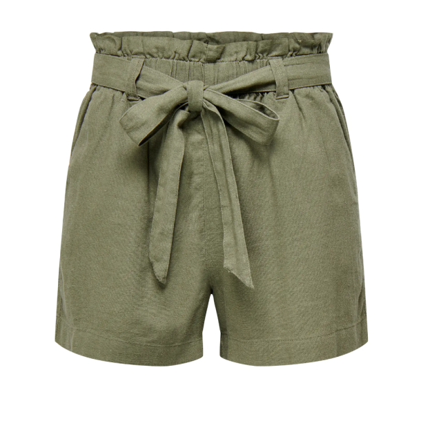 JACQUELINE de YONG JDYSAY LINEN SHORTS ARMY