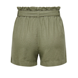 JACQUELINE de YONG JDYSAY LINEN SHORTS ARMY