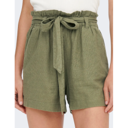 JACQUELINE de YONG JDYSAY LINEN SHORTS ARMY