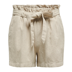 JACQUELINE de YONG JDYSAY LINEN SHORTS SAND