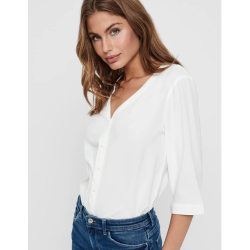 JACQUELINE de YONG JDYLION CAPOTE SHIRT WHITE