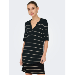 JACQUELINE de YONG JDYBLOOM POLO DRESS STRIPES