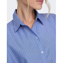 ONLY ONLGRACE SHIRT BLUE/WHITE