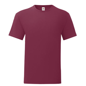 FRUIT OF THE LOOM ICONIC TEE BURGUNDY