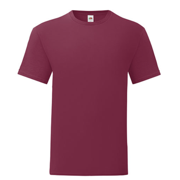 FRUIT OF THE LOOM ICONIC TEE BURGUNDY