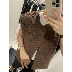 CONCEPT CAROLINE VEST BROWN