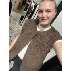 CONCEPT CAROLINE VEST BROWN