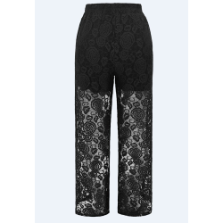 LIBERT ESSENTIEL LACY LACE PANTS BLACK