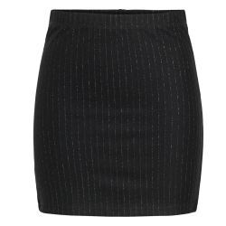 JACQUELINE de YONG JDYMARY LUREX MINI SKIRT BLACK