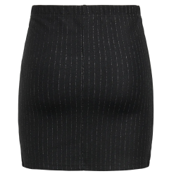 JACQUELINE de YONG JDYMARY LUREX MINI SKIRT BLACK